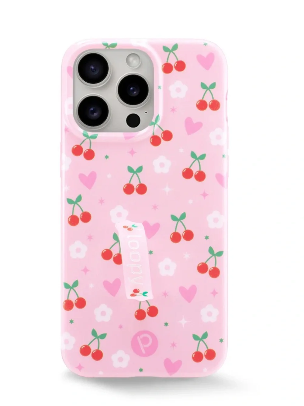 Loopy Case Cherry Cute X Krista Horton Collab Cherries & Bows iPhone 14 Pro Max